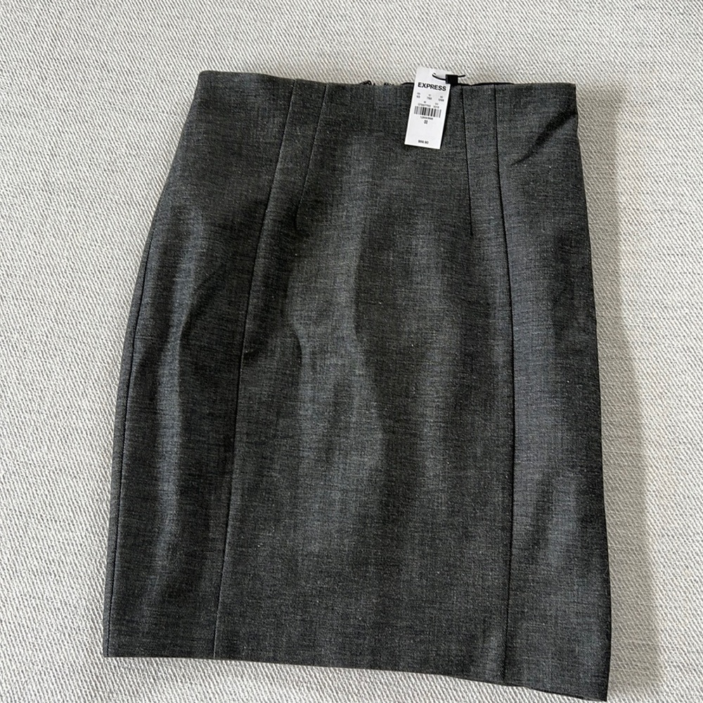 Gray Express Pencil Skirt